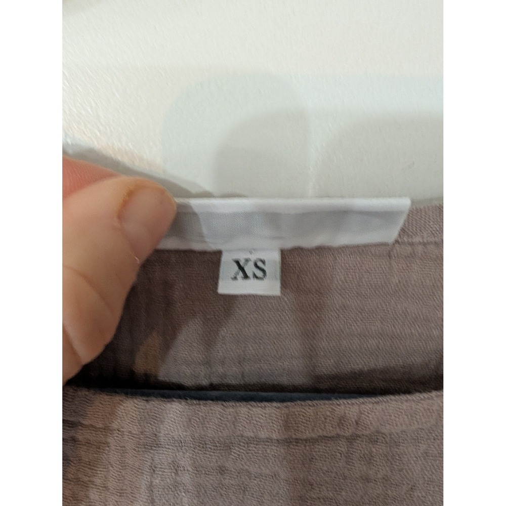 Bryn Walker Womens XS Mauve Double Gauze Boxy Boat Neck Top‎ Made in USA - Picture 4 of 5
